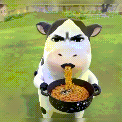 草地牛动图表情包~