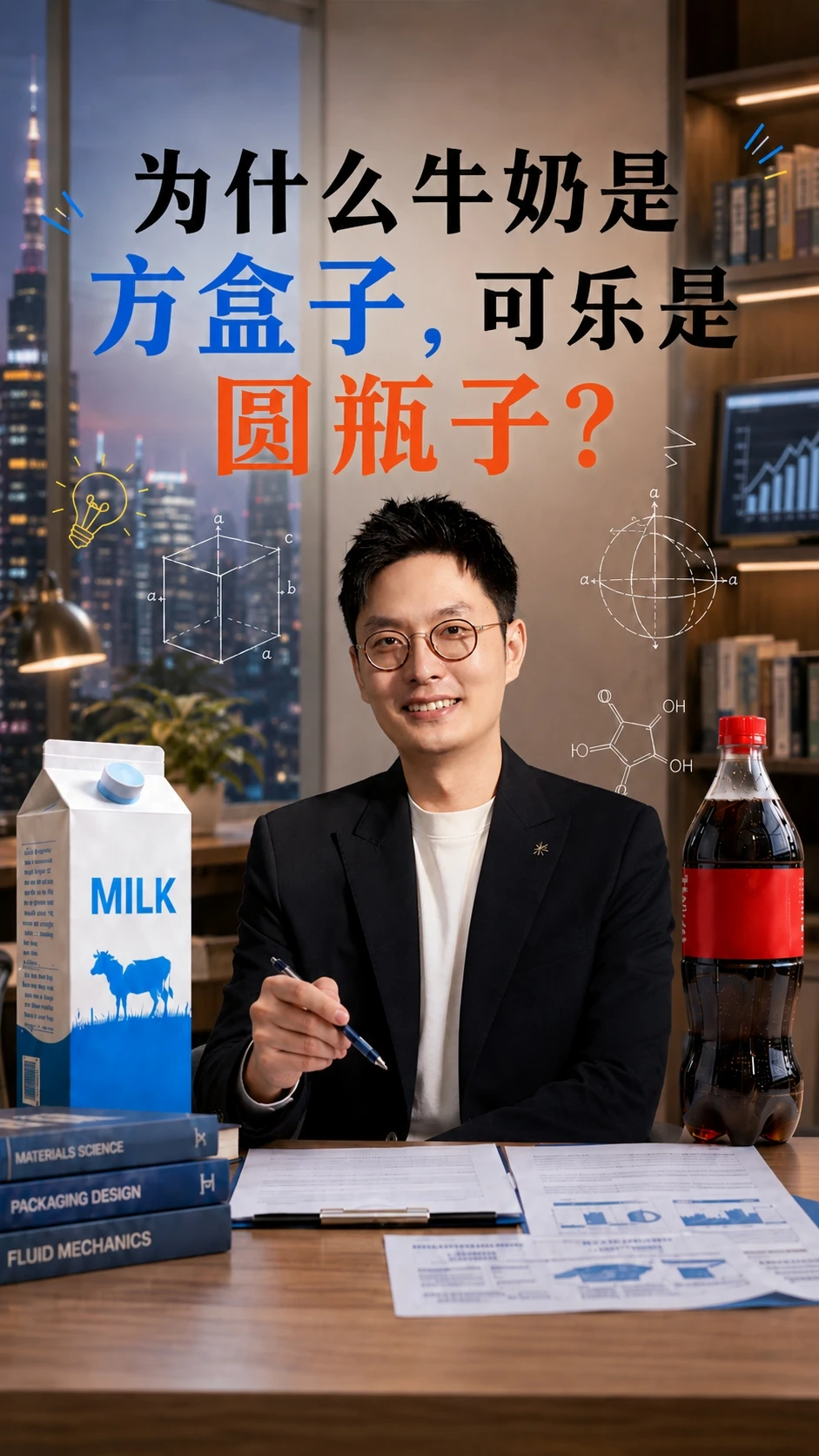 为什么牛奶是方盒子，可乐是圆瓶子？