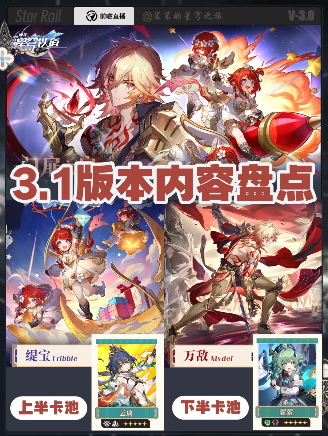 3.1版本活动内容汇总来啦，感觉内容量一般