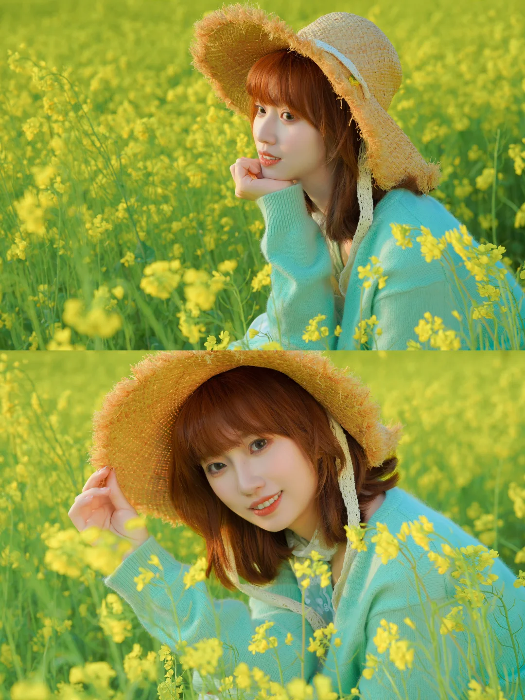 存一些春日油菜花氛围感拍照姿势🌼