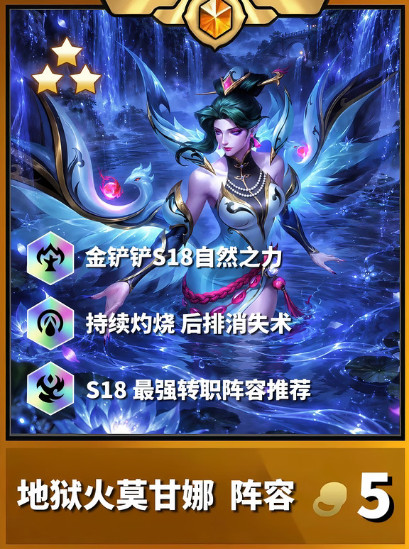 金铲铲S18地狱火莫娜！版本强势上分阵容