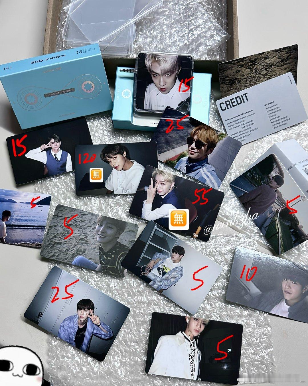 #WANNAONE周边中转[超话]#  出wanna one春风k 数量看图 朴志训赖冠霖没有了 其他都在 走🐟 ​
