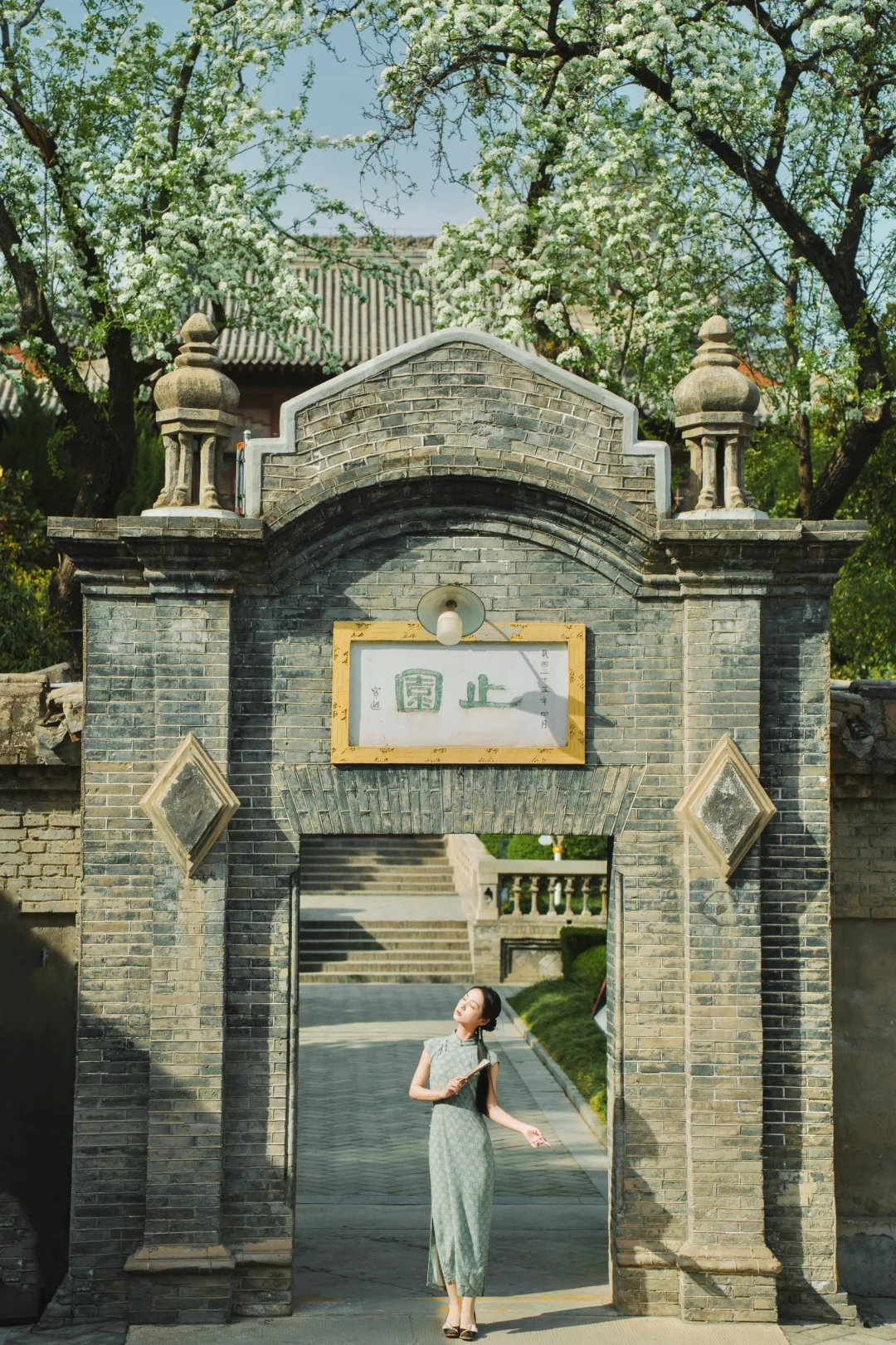 西安隐秘民国别墅里的梨花开了