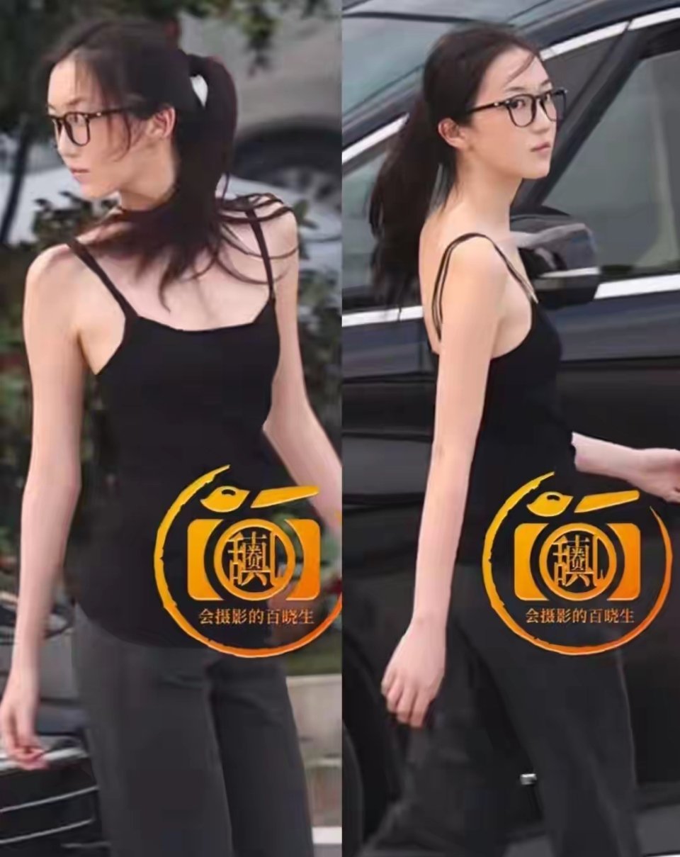 李嫣在阿那亚好美！白T工装裤配芭蕾鞋，王菲跟后面，母女太像了 ​