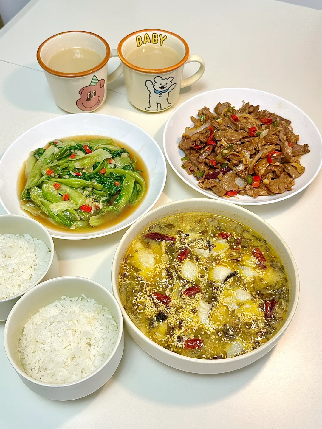 二人食｜金汤酸菜鱼➕葱烧羊肉✨好好吃