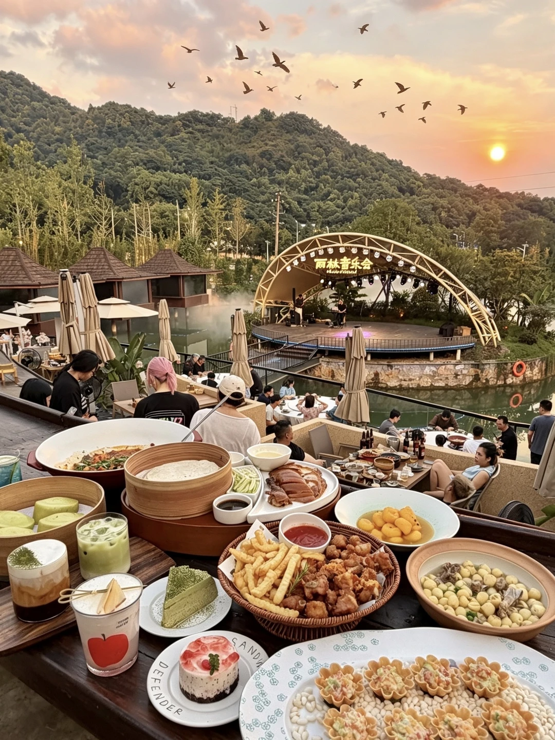 爬完岳麓山直奔的落日雨林🥹🥹太震撼了…！！！