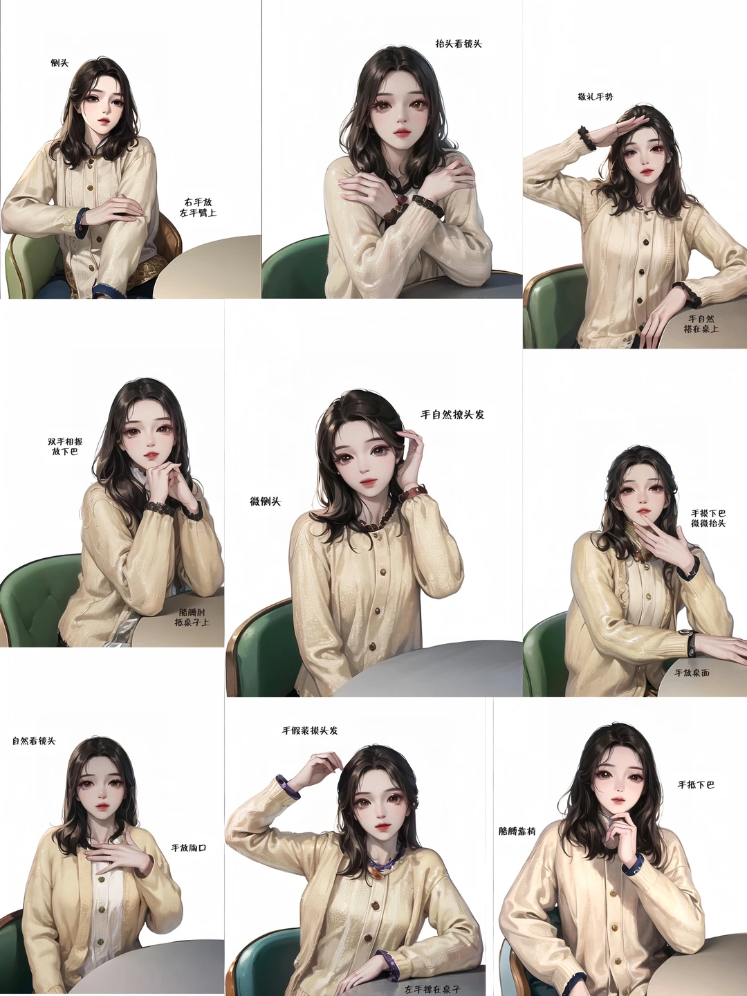 探店温柔坐姿拍照来啦📷