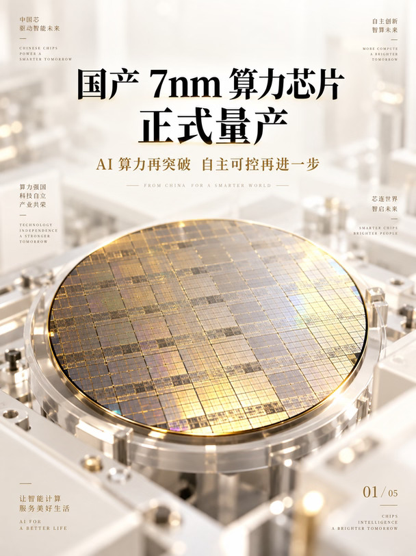 国产7nm算力芯片量产！AI算力自主可控