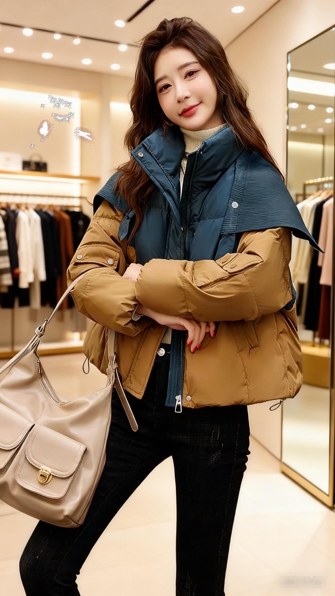 <p>御姐风穿搭 街拍小姐姐穿搭秀 潮流时尚穿搭 羽绒服穿搭 拼接外套...