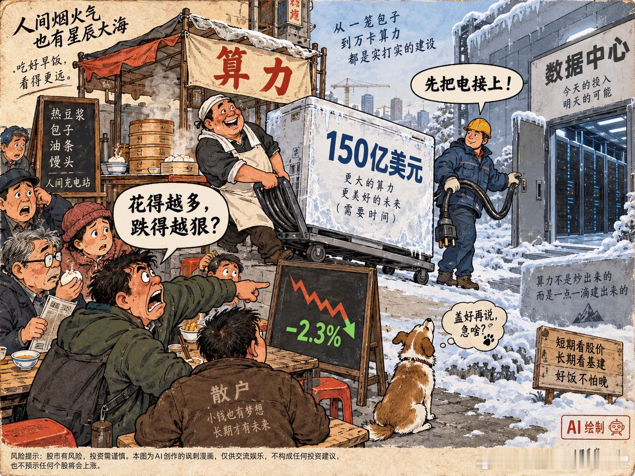 谷歌：150亿为何挨打

谷歌砸下至少150亿美元、签22年核电，股价却跌2.3%。市场不是反对AI，而是在逼资本开支回答：钱什么时候回来？

谷歌砸下至少150亿美元、签22年核电，股价却跌2.3%；另一边，卖电的Fortum上涨15.5%。同一份协议，买方挨打，卖方欢呼。

先把事实说清。Google计划2027—2028年在芬 ​