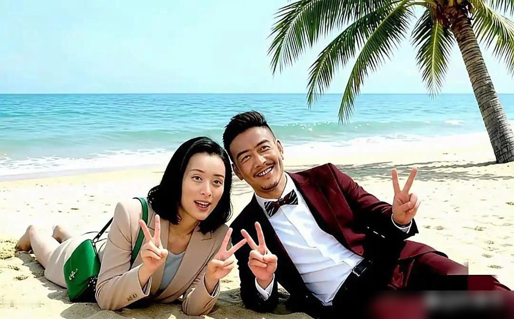 吴‍越和海‍‏‌边的⁠合﻿照一放出来，评论﻿区立‌马炸了‍﻿锅！

一张合照，最容易被忽略的反倒是照片本身：吴越在左边笑得自然，右边的男士个子高，穿着随意。就这些细节，真够大家猜出什么关系吗？

两人是谁、为什么同框，得有前提。吴越出演《温暖的甜蜜的》，搭档是彭冠英，照片也被说是剧组聚餐时随手拍的。
