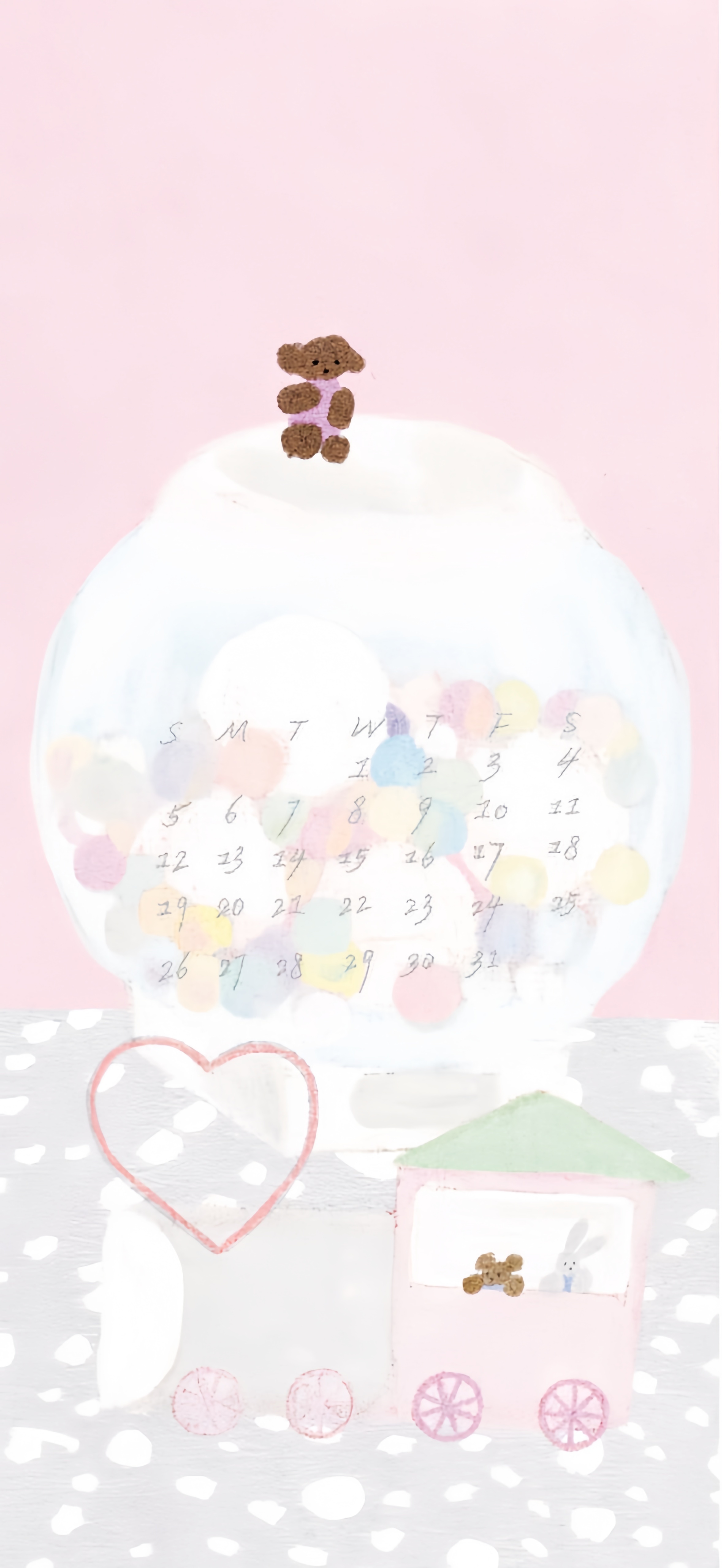 一期可爱7月壁纸/日历壁纸套图分享🍅 ꒰ ྀི ∩⸝⸝∩ ꒱ 🍏