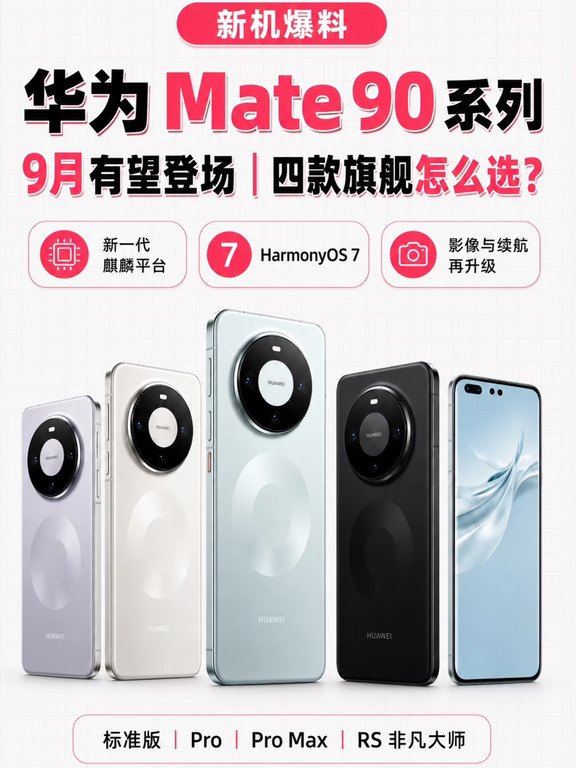 华为 Mate90 系列，这次有点东西👀