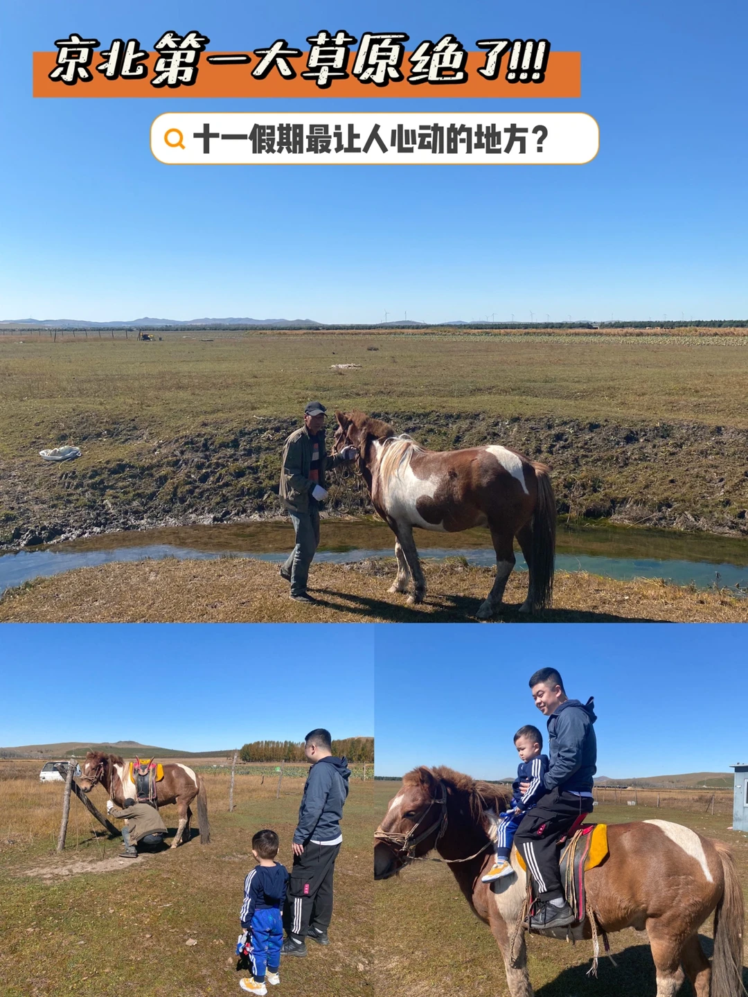 十一假期带孩子来体验了一下黄色的草原
