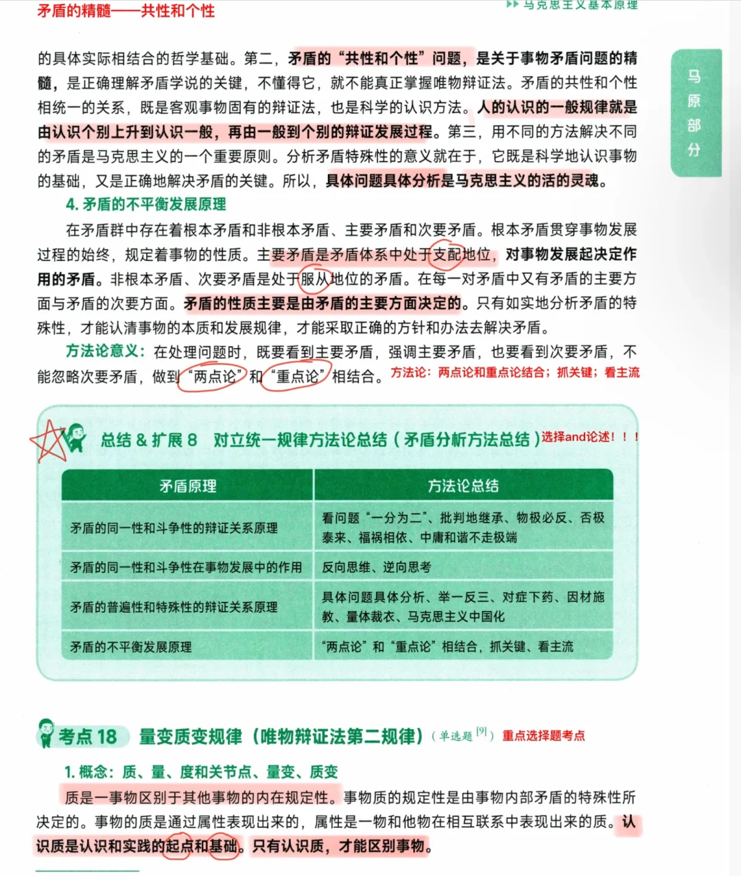 24考研政治｜核心考案笔记｜第8节