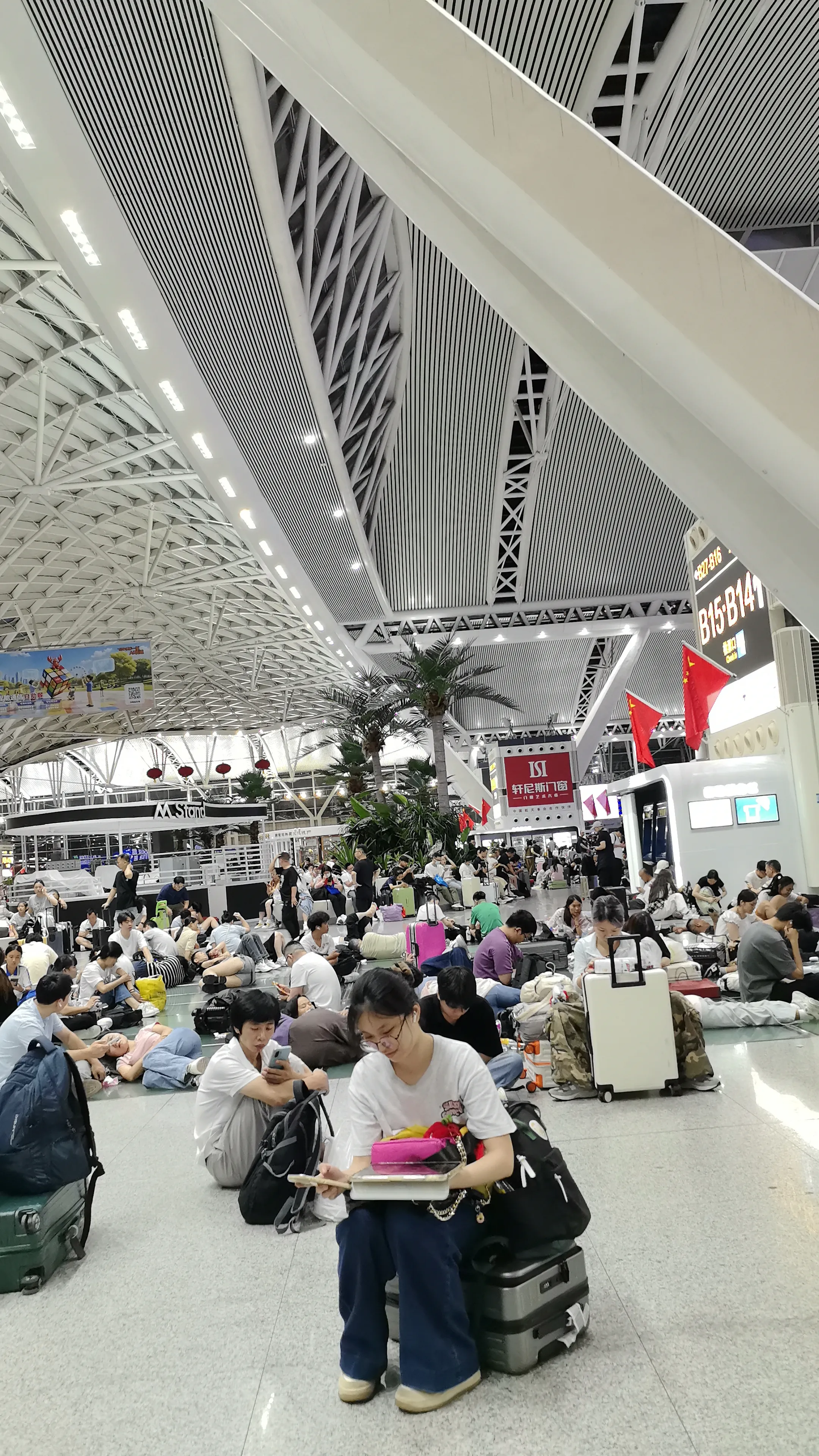 赶夜班高铁，广州南站