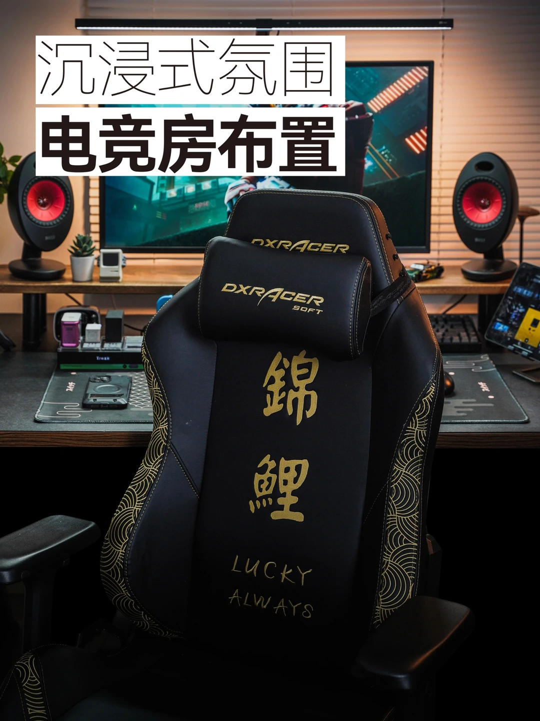 桌面分享｜电竞房布置｜沉浸的氛围感真的爱