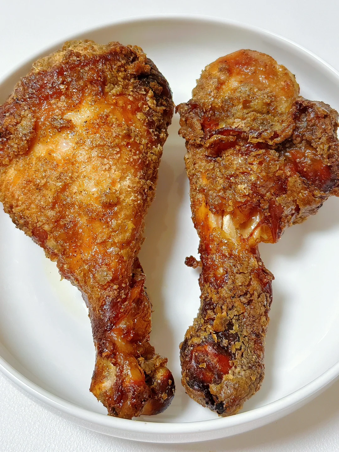 再发一遍，这个真的又掉秤又好吃～无油炸鸡腿