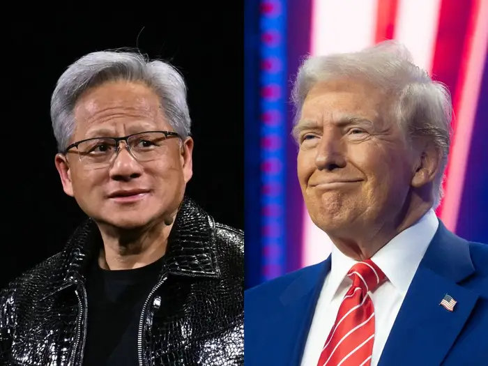 #特朗普嘲笑黄仁勋不会切换扬声器#据外媒报道，特朗普在一次公开活动中调侃英伟达CEO黄仁勋，称其不会切换扬声器，并现场模仿操作失误的尴尬场面。事件曝光后引发热议，有网友认为特朗普口无遮拦，也有观点认为这恰好说明即使是AI巨头，在基础电子设备面前也可能“翻车”。黄仁勋方面暂未回应。 ​
