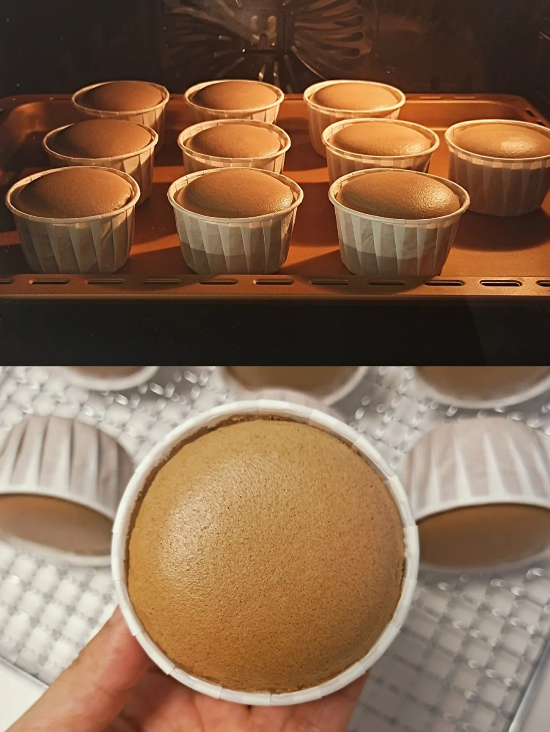 锁死这个配方🔥不开裂的可可纸杯蛋糕