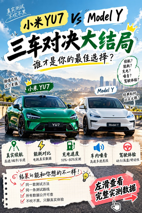 小米YU7 vs 特斯拉Model Y 大结局