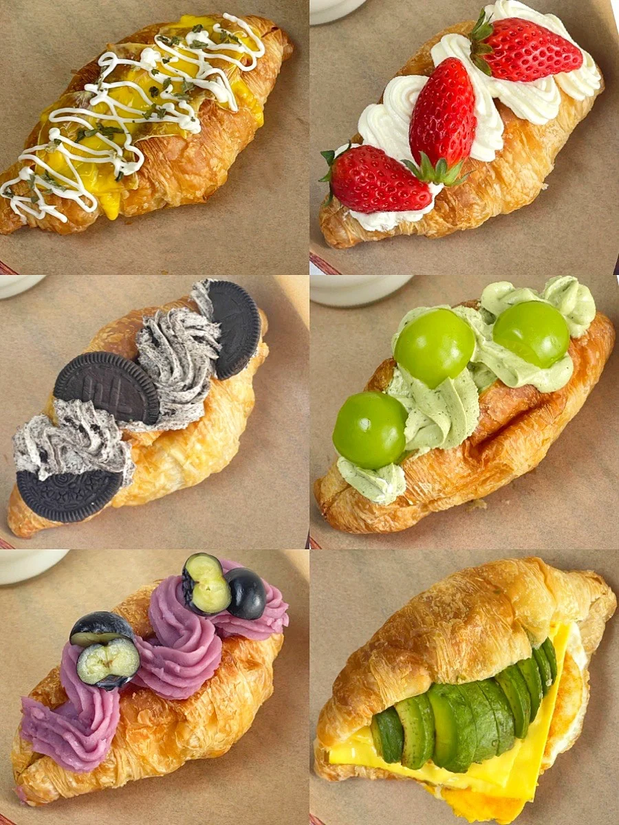 快手早餐❗️可咸可甜可颂三明治