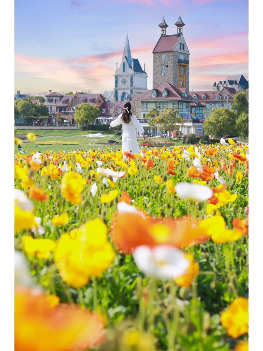 武汉zui大虞美人花海🌼童话小镇2天一夜攻略