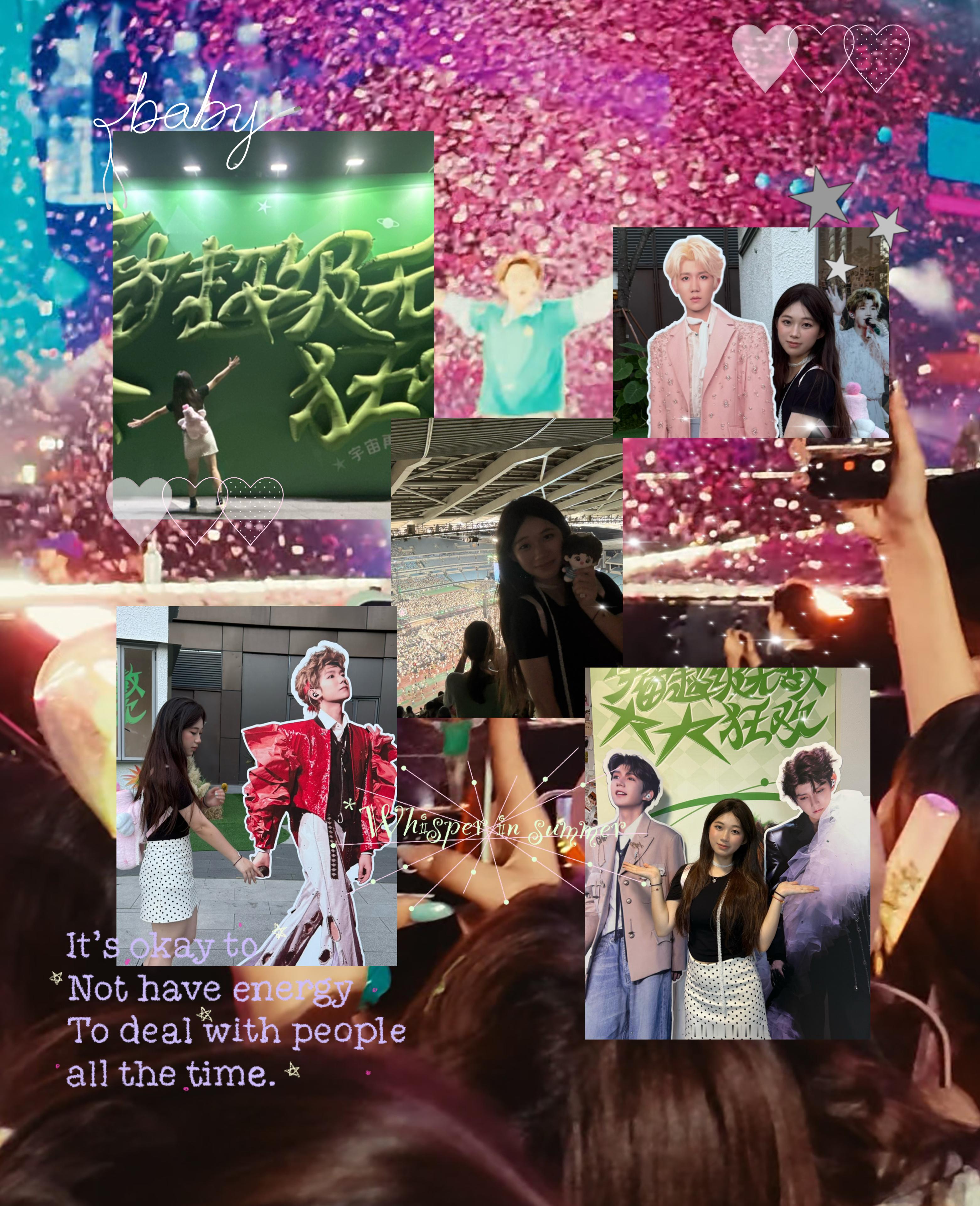 如美梦般的两天 这一切 我要说说
【19年夏天的遗憾 在今年 都被我一一拾起】
他说 感谢我们陪伴了他迄今人生一半的时间 
我也一样 20岁的我已经喜欢了他近10年 
一路走来 关于我们之间的故事 我都记得很清楚 在我情感最热烈的那一年 他决定要出国读书 也在那一年 组合的周年演唱会来到了深圳 我只能站 ​