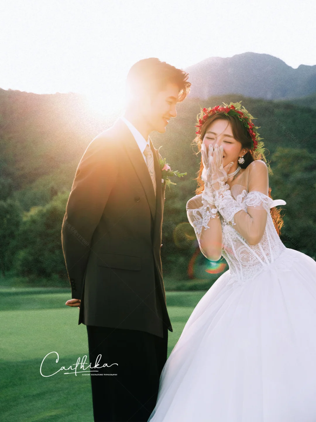 一整个美住🍃森系草坪婚纱照真的太戳我了