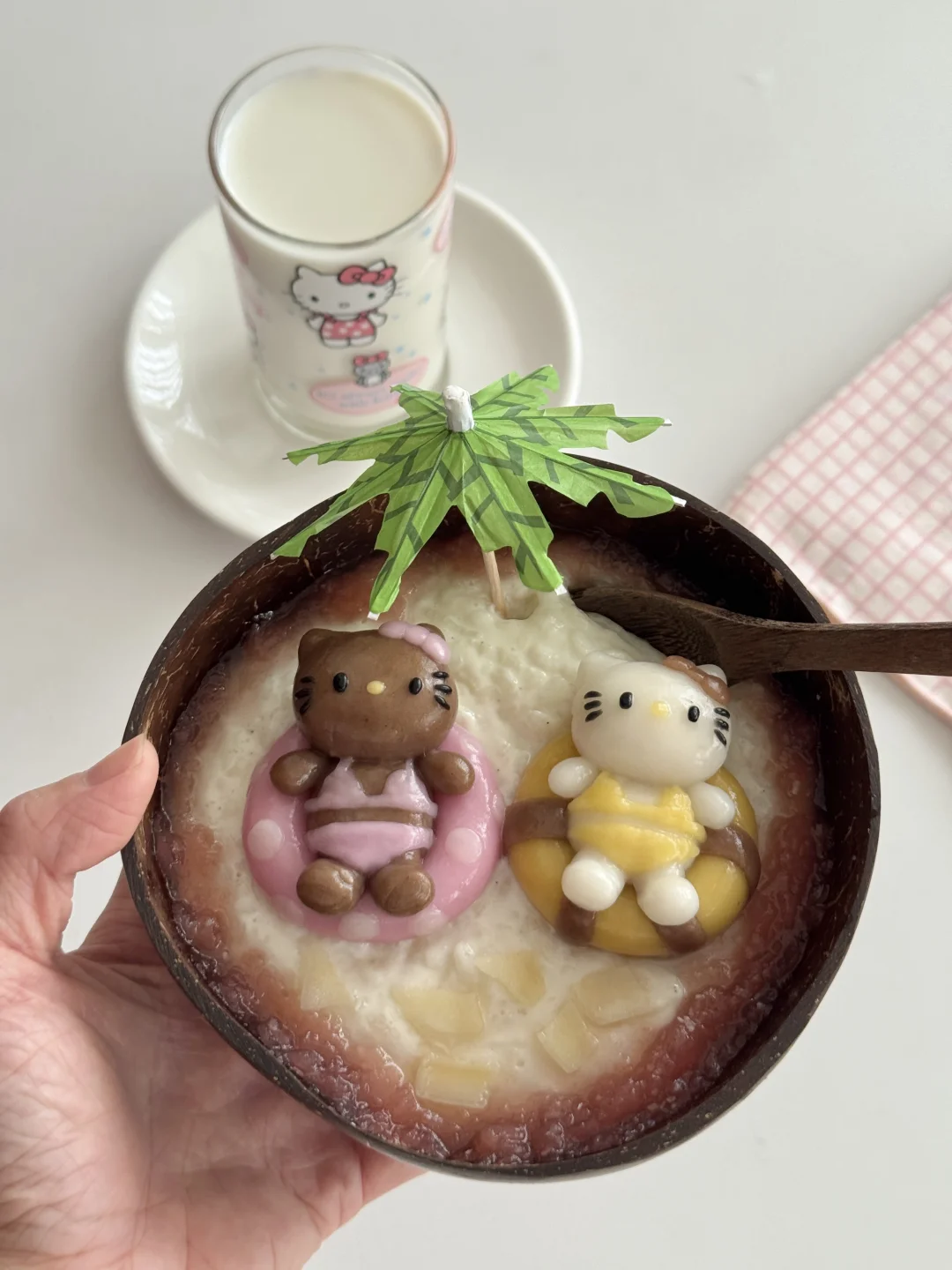 ꉂ  • ༚ • ིྀต੭ Kitty椰香牛奶米布丁🥣