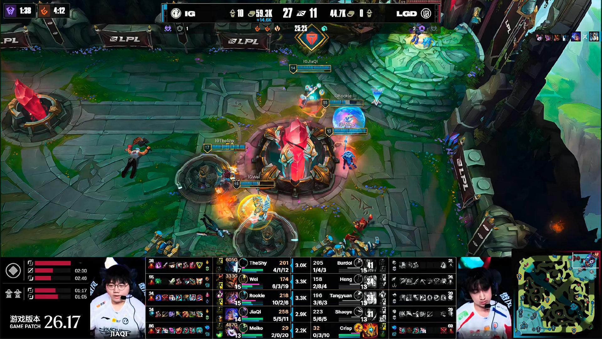 IG 2-0 LGD

BP爆了~卢米再次出现没打过云璐的情况！
AD的极致gap！估计三比零了！

完全没理解怎么打IG啊！针对IG的bp，目前WE其实是做的最好的！

#IG打LGD拿到三个赛点##Rookie太强了##IG速通LGD# ​​​​