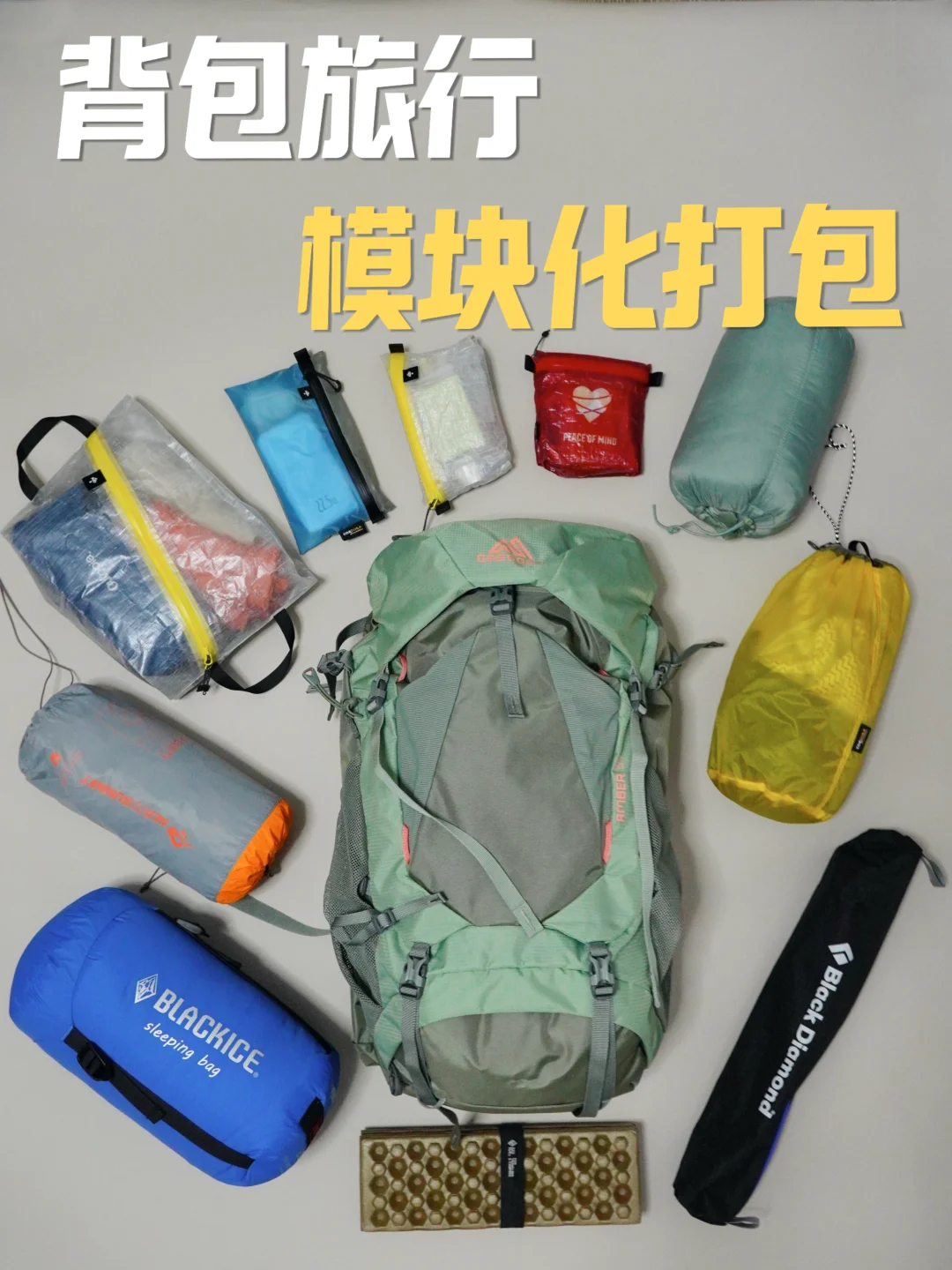 多日轻装 | 35L背包的模块化收纳&打包分享