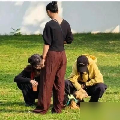 窦靖童又被拍了，这回是牵着宋妍霏的手遛狗。
俩人走得那叫一个自然，狗在中间，手在两边，谁也没躲镜头。网友扒出之前同框，发现她俩早就不止一次这么遛了。不是工作，不是营业，就是日常。
王菲那边从来不问，窦靖童自己也从没解释过。她上《歌手2026》唱《Fruit Fly》，结尾那声嘶吼，跟平时遛狗的松