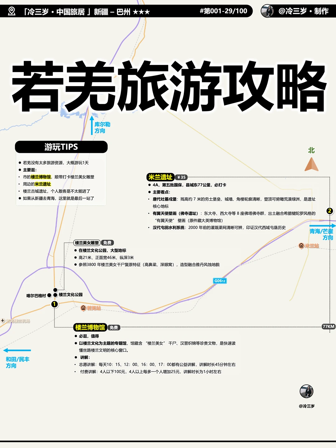 中国最大的县，若羌县旅游攻略一日游