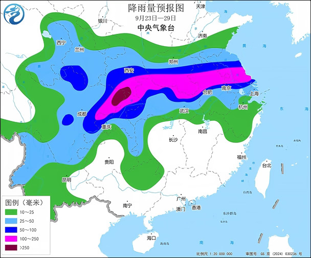 华西秋雨9.15号开始 交常年偏早