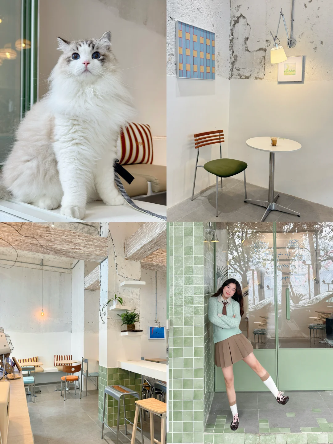 柳州。。。🩴🧼薄荷绿的ins风咖啡厅☕️