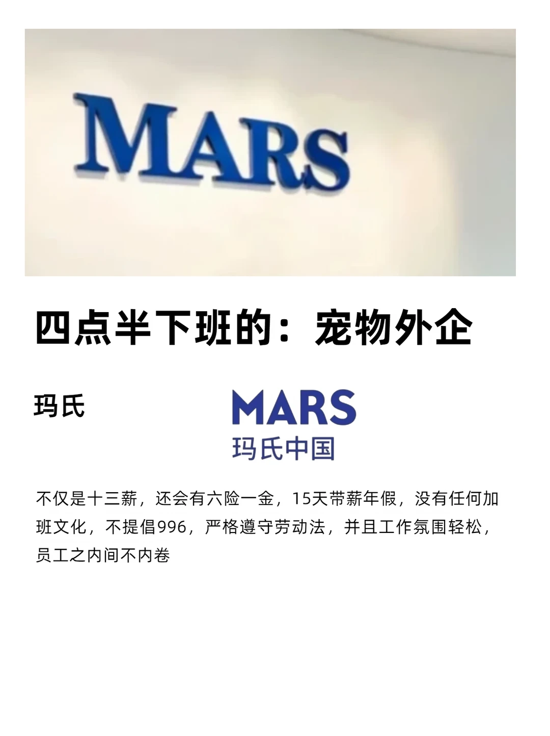 四点半下班的：宠物外企