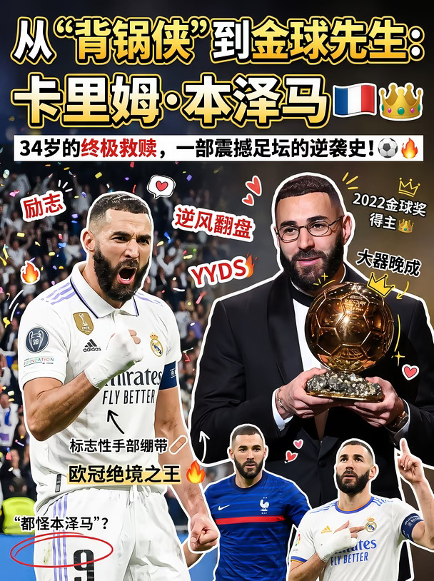 从“背锅侠”到金球先生：卡里姆·本泽马