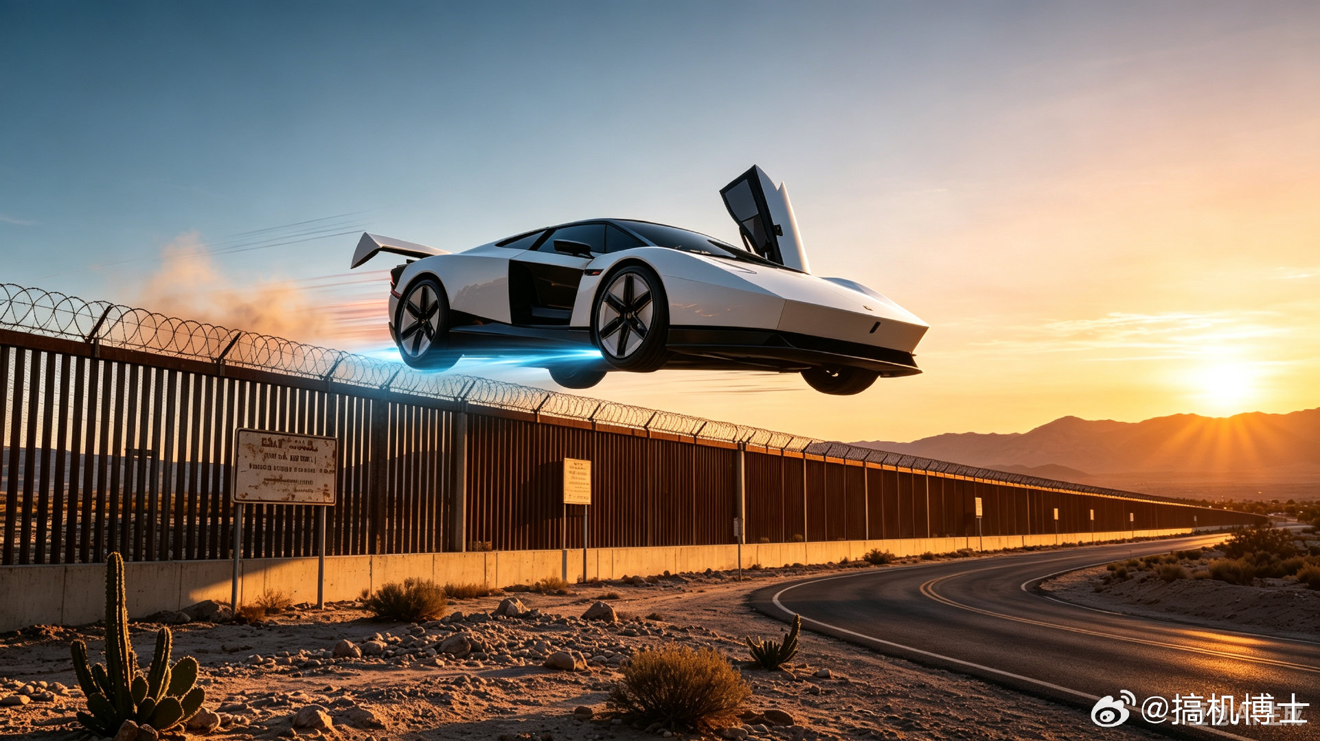 Roadster2，偷渡神车，轻松飞跃美墨边境[doge] ​