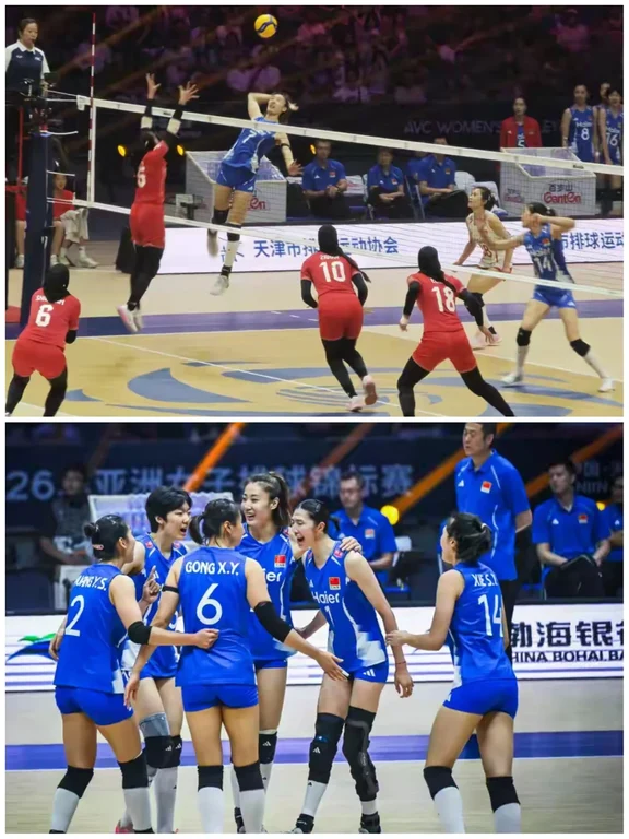 中国女排带着小组赛3-0险胜伊朗的交手记录再战半决赛，最终直落三局零封对手晋级决赛。全场比赛首局中国女排送出7次自身失误，拦网数据6-1形成绝对优势，第二局打出25-12的悬殊比分，第三局在17-14领先的节点及时叫停稳住节奏。此役中国女排斩获1.44个世界排名积分，和日本女排的积分差从1.58分缩小至0.14分，日本女排1-3不敌泰国后无缘决赛，同时面临世界排名被中国女排反超的双重困境，亚锦赛最终的冠军归属将直接决定亚洲第一的席位归属。