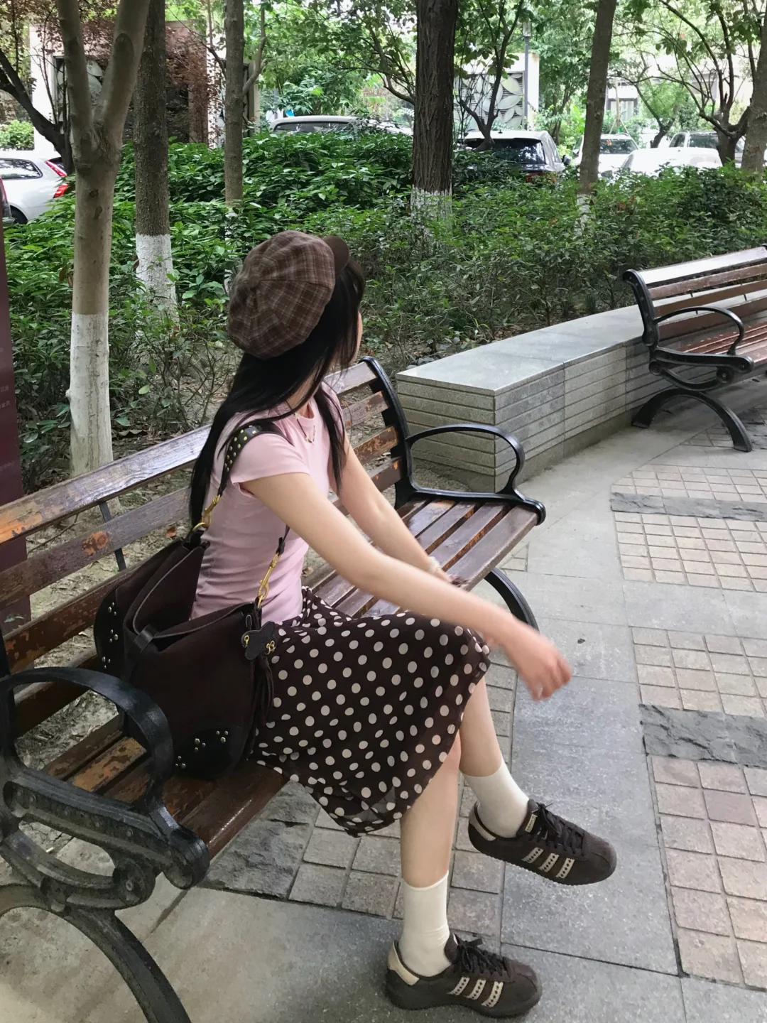 棕色波点裙搭配思路*11🤎₊˚