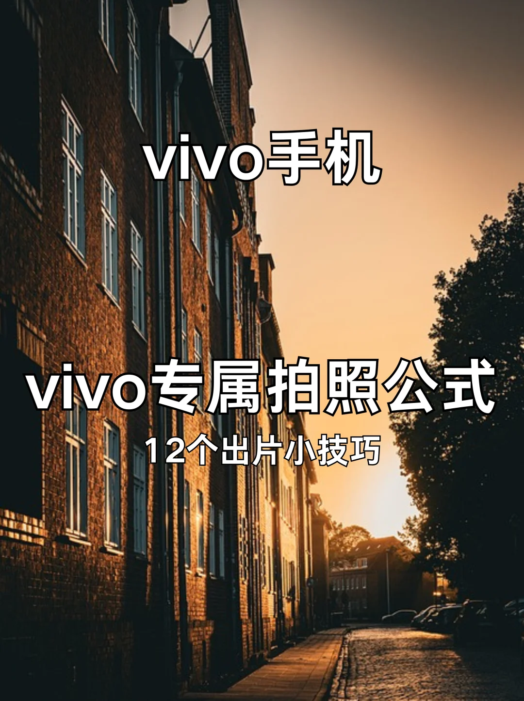vivo原相机太有质感了！全靠这12个拍照公式