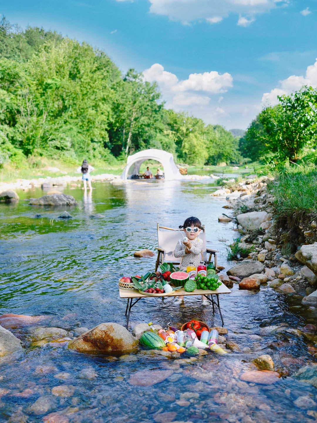 武汉开车直达溪旁🚗鱼虾成群溯溪露营宝藏地