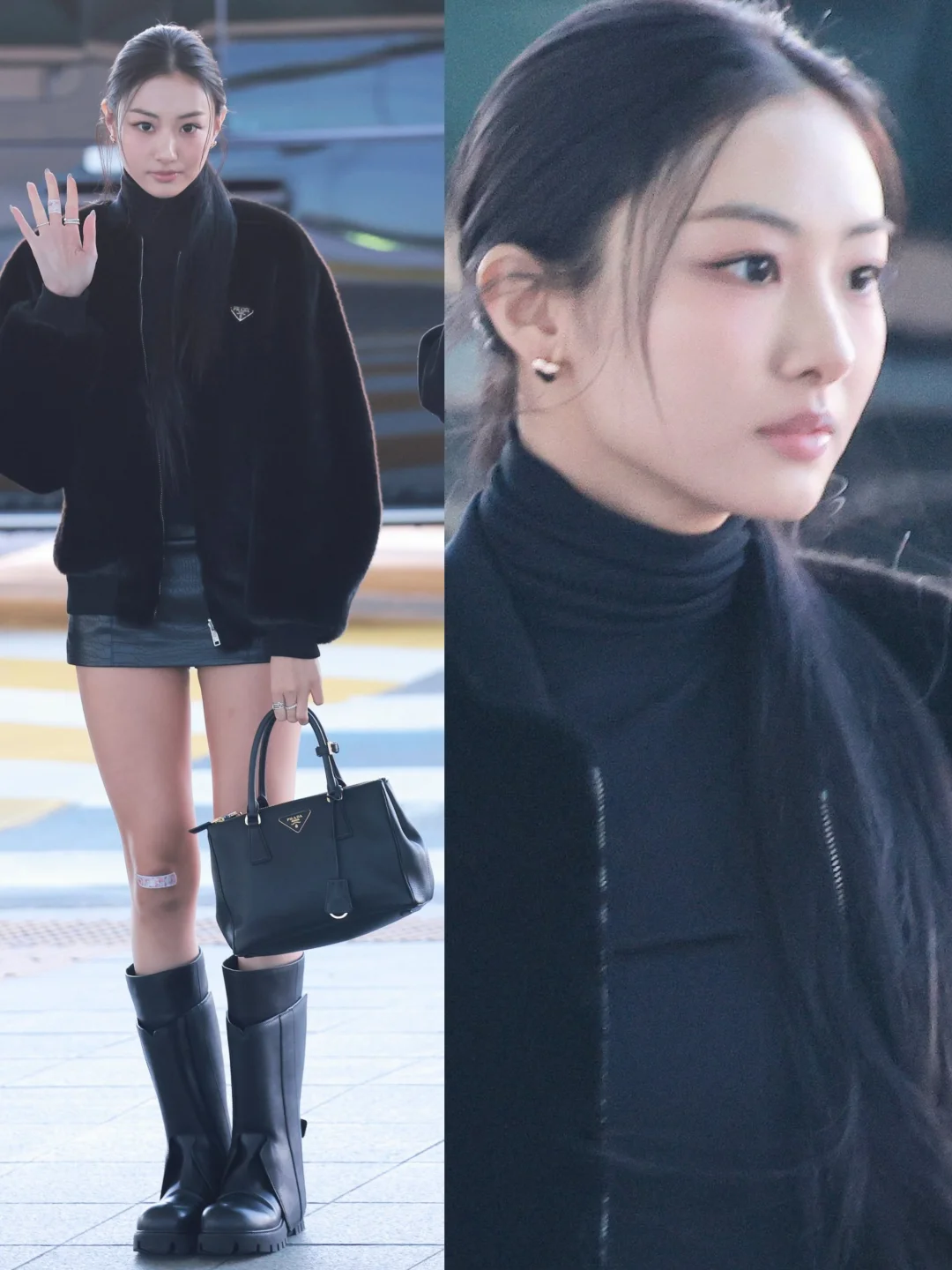 Gawon今日机场，给你冬日里长腿的亿点点震撼