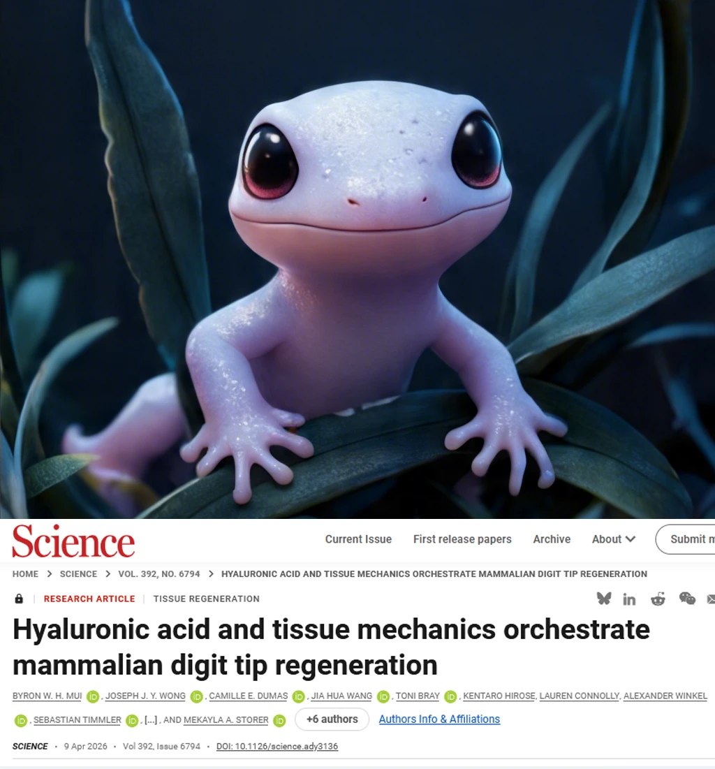 Science重磅-肢体再生由环境而非基因决定