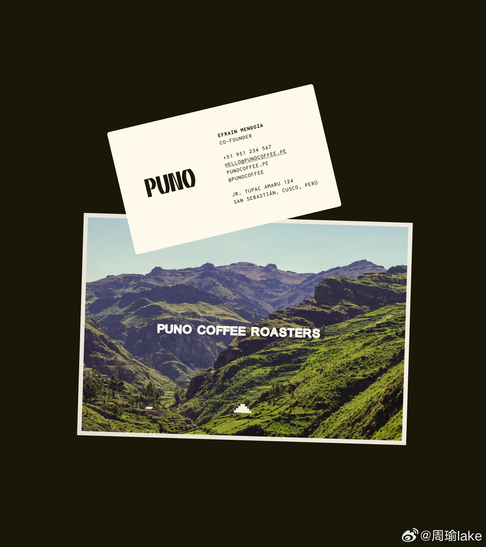 #品牌设计##包装设计##品牌标识# Puno 是一个来自秘鲁桑迪亚（Sandía）地区的高海拔咖啡烘焙品牌。其咖啡产自海拔 1800 米以上，获有机种植认证，符合精品咖啡的最高标准。Puno 的咖啡店空间融合了传统与极简主义风格，体现了从产地到杯中，对每一颗咖啡豆的悉心呵护。 ​
