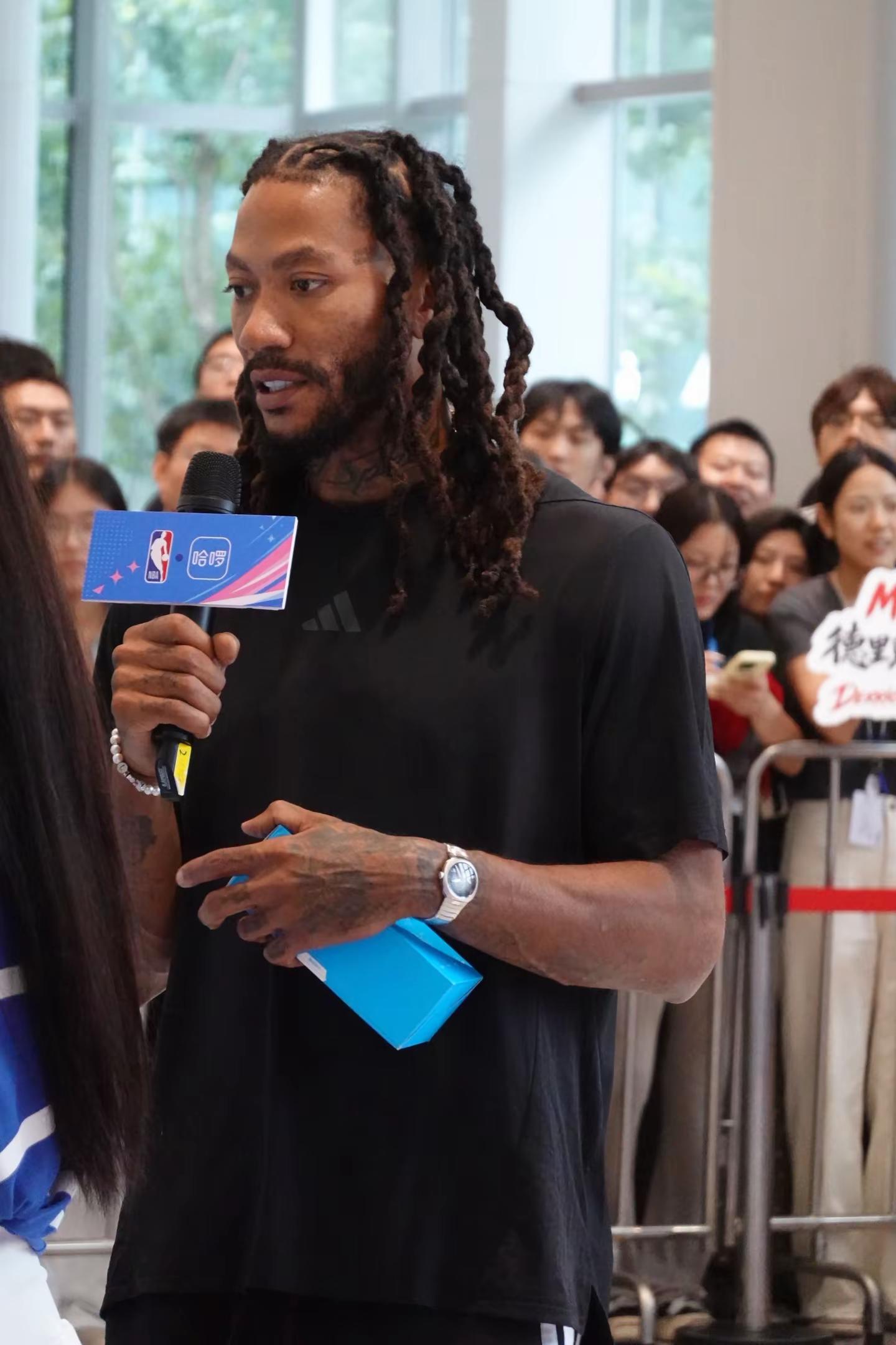 Hello～哈啰～@DerrickRose德里克罗斯 罗斯中国行 德里克罗斯 罗斯 风城玫瑰