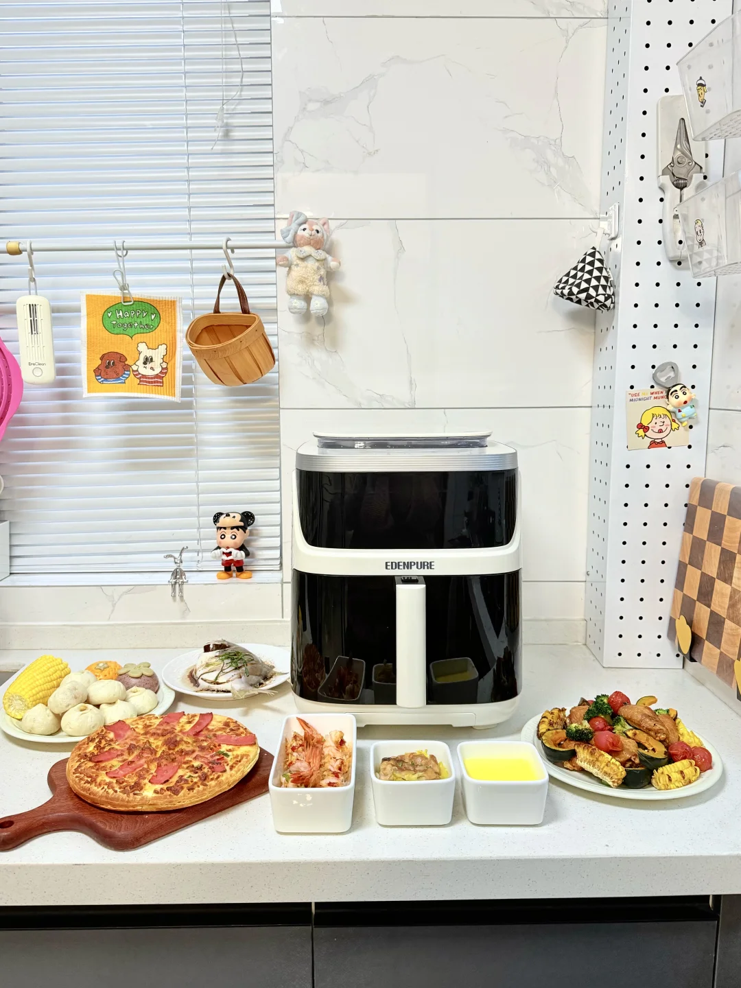 什么‼能蒸能烤能炸的空气炸锅也太卷了趴！