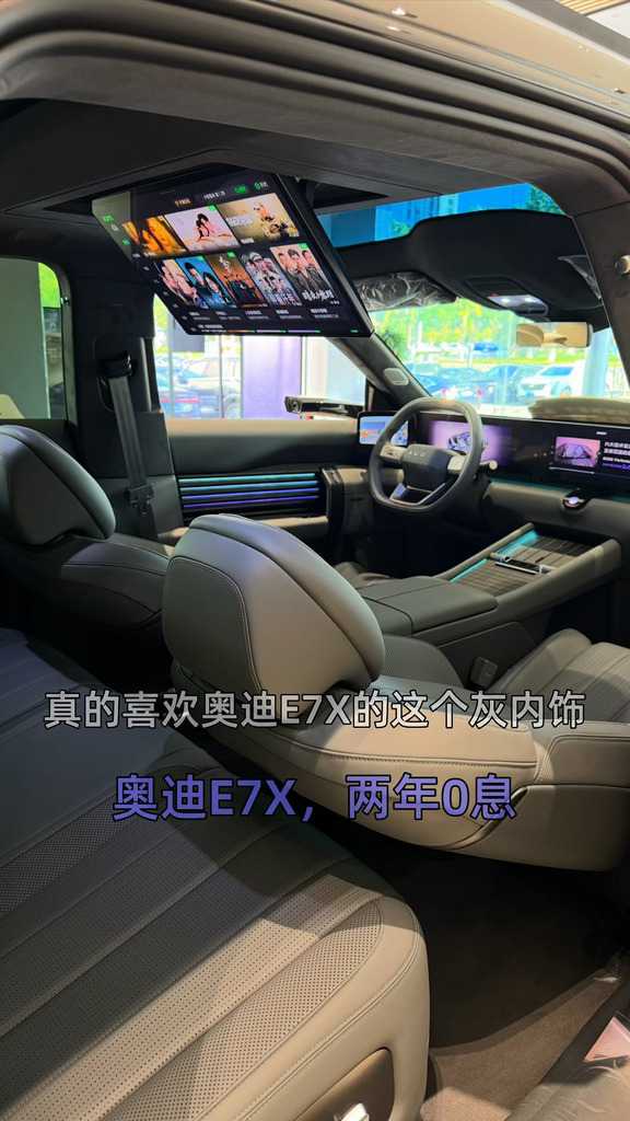 奥迪E7X，两驱先锋pro，灰内