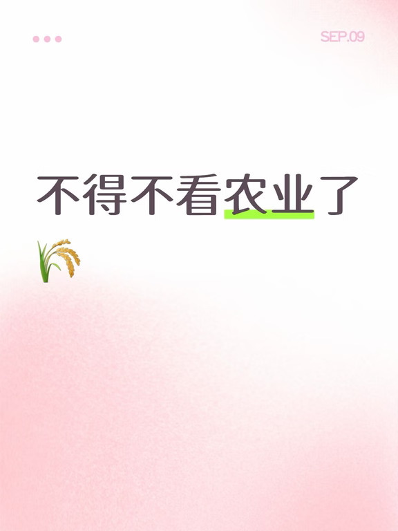 农业真的有点强🌾